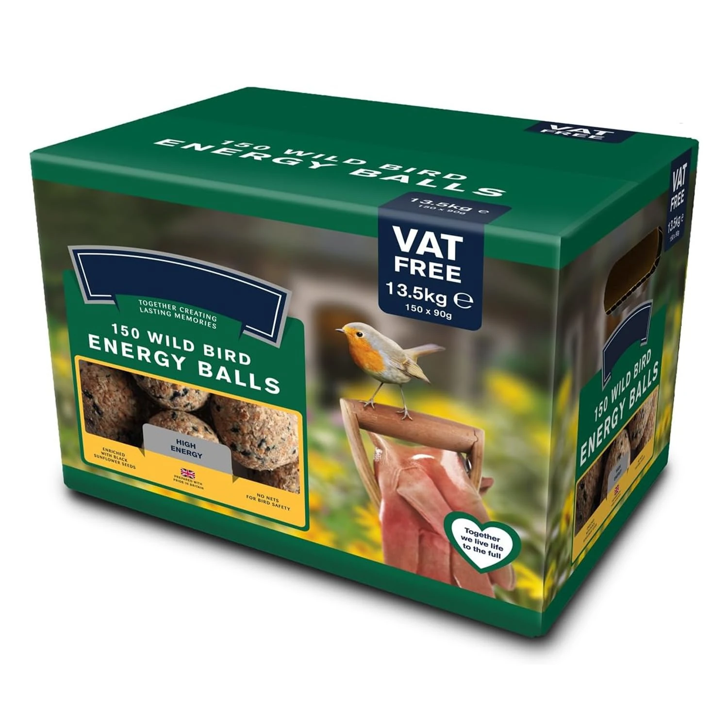 Perfectonish | Pack of 150 Wild Bird High Energy Fat Suet Balls (Each Ball of 90g)