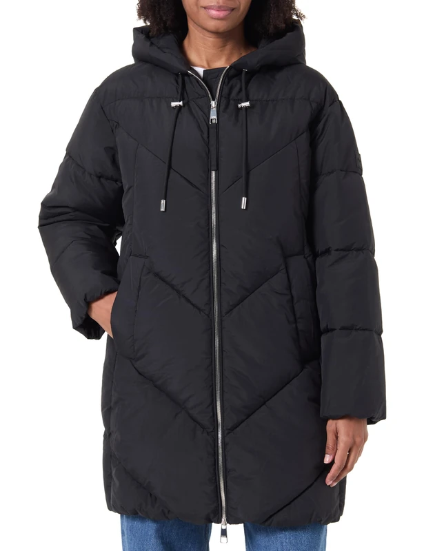BOSS Women's C_piapolly Outerwear Jacket, Dark Blue, 22