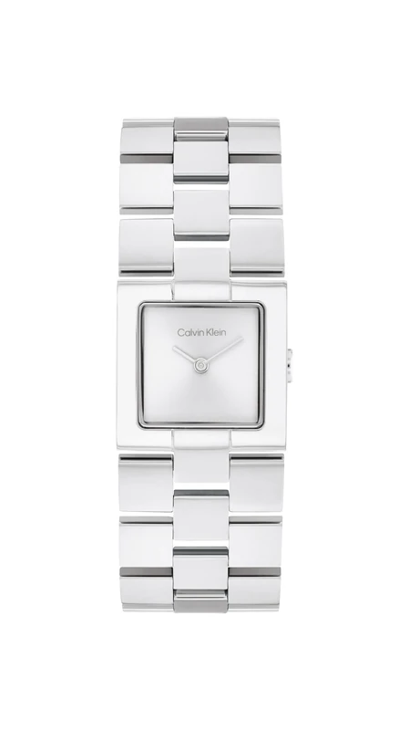 Calvin Klein Two Hand Quartz Movement Watch for Women CK Meridian Collection with Silver Stainless Steel Bracelet - 25100088