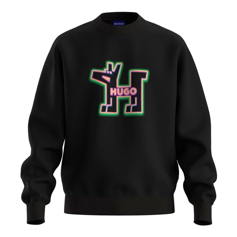 HUGO Men's Newirex Sweatshirt, black, M