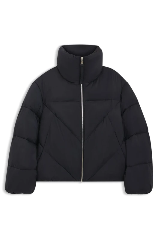 BOSS Women's C_padilena Outerwear Jacket, Dark Blue, 18