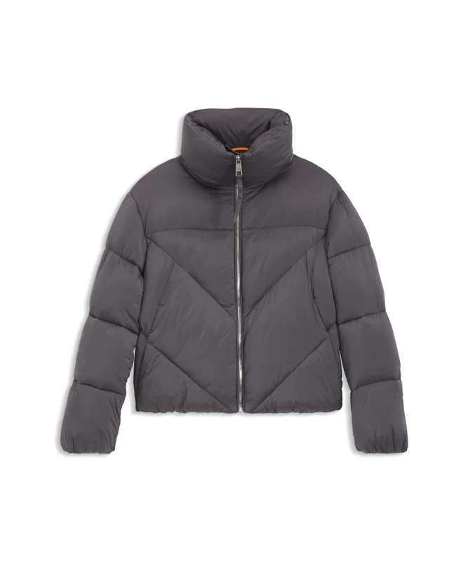 BOSS Women's C_padilena Outerwear Jacket, Dark Purple, 16