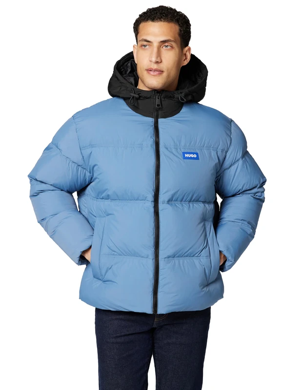 Hugo Men's Outerwear Jacket, Open Blue, XS