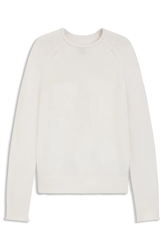 BOSS Women's C_Fesperanasy Knitted_Sweater, Open White, XS