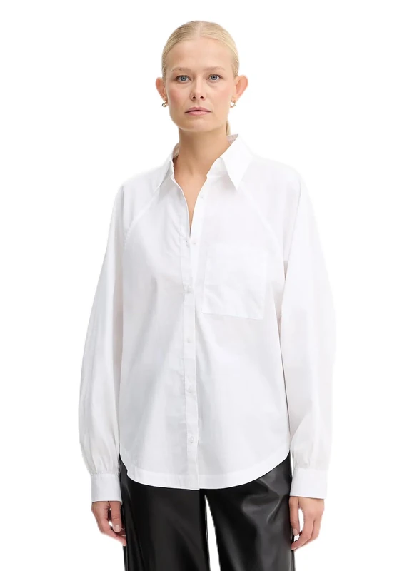 BOSS Women's C_belska Blouse, White, 10