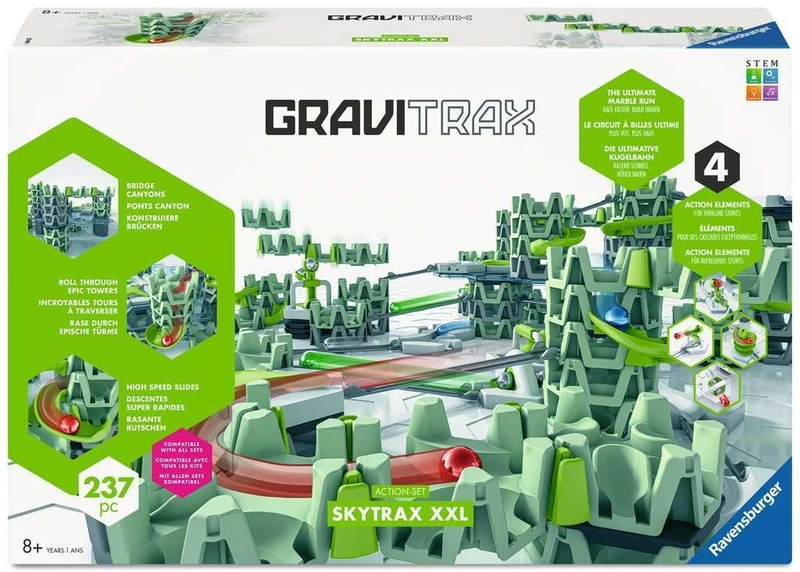 Ravensburger GraviTrax XXL Skytrax Action Set, Innovative Marble Run System Functions, Marble Run & Construction Toy from 8 Years, Can be Combined with All GraviTrax Products