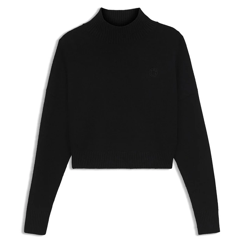 HUGO Women's Sesty_B Knitted_Sweater, Black, XL