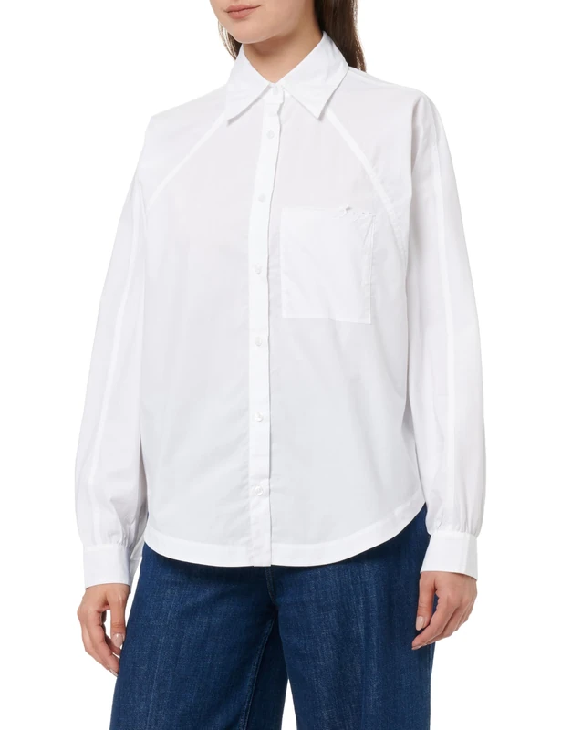 BOSS Women's C_belska Blouse, White, 16