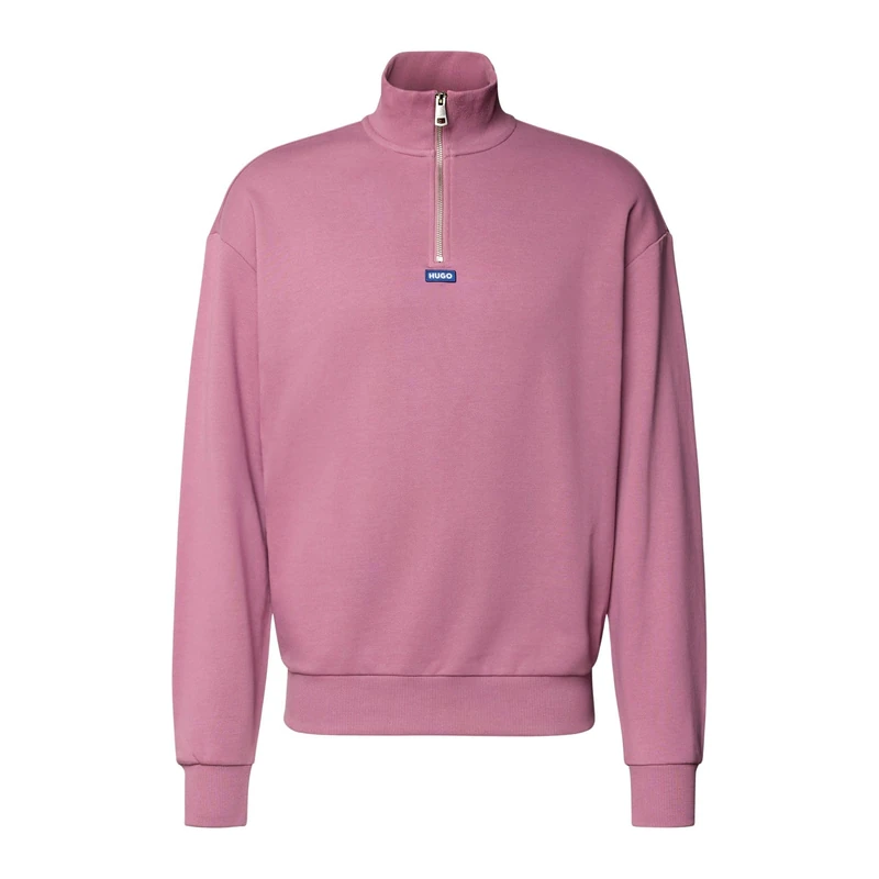 HUGO Men's Neeler Sweatshirt, Dark pink, XL