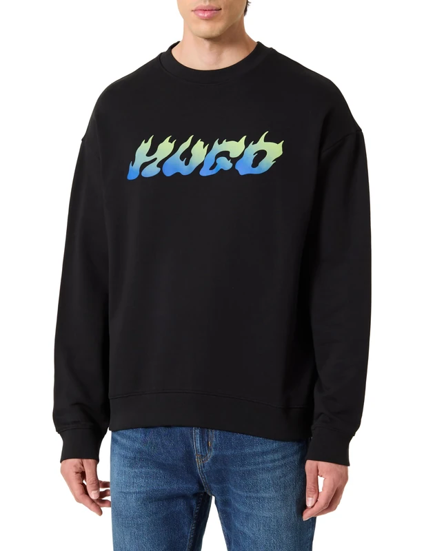 HUGO Men's Nifterix Sweatshirt, black, S