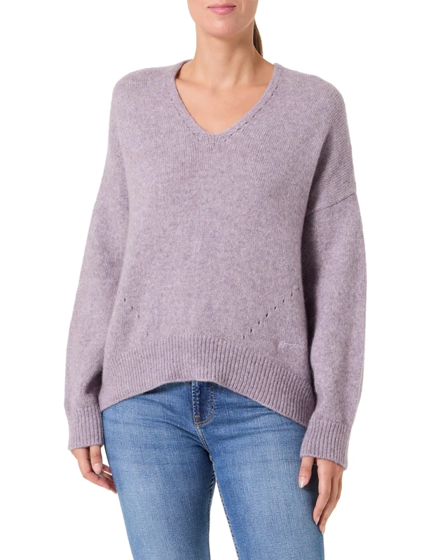 BOSS Women's C_Fondyssa Knitted_Sweater, Light/Pastel Purple, S