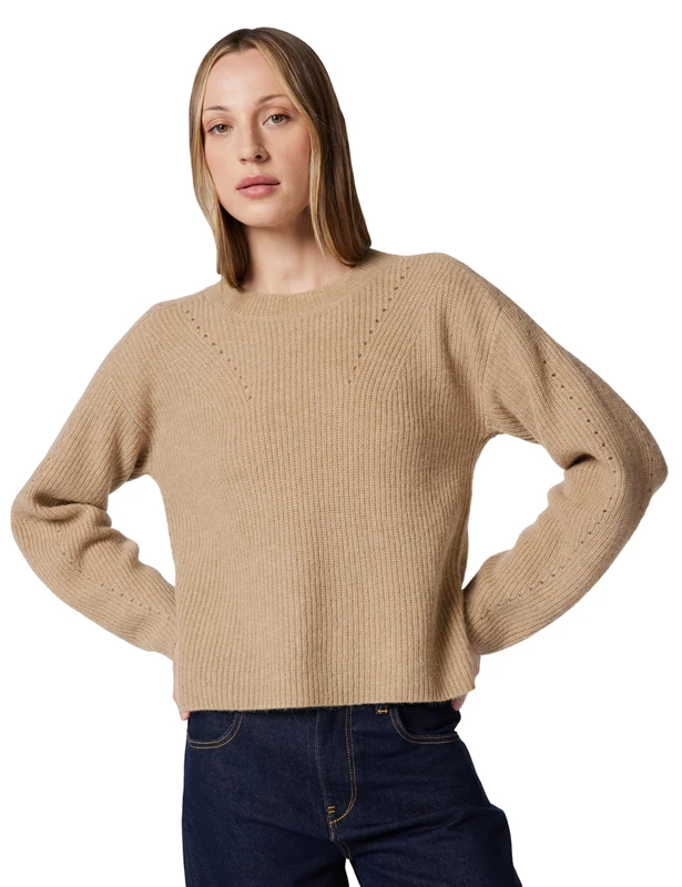 BOSS C_fenne Women's Knitted Sweater, Rust/Copper 222, XS, Rust/Copper 222, XS