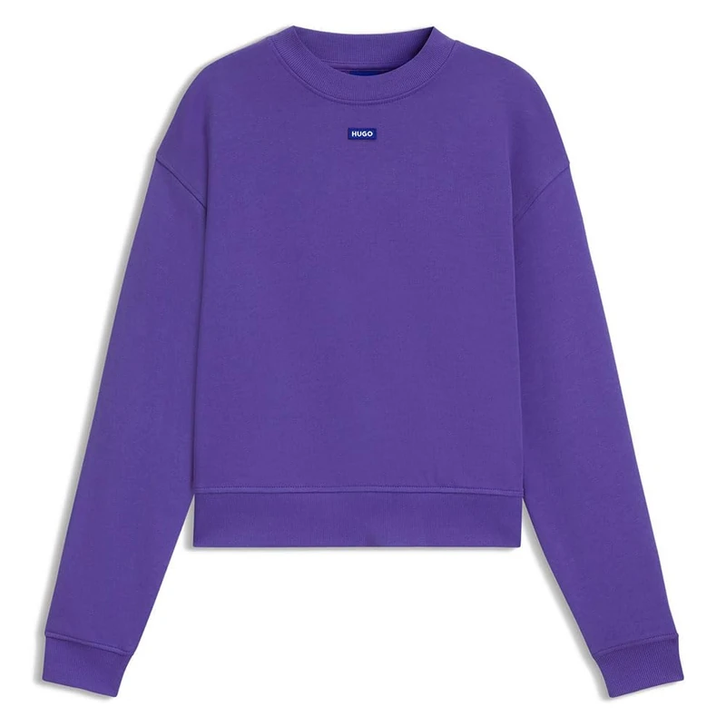 HUGO Women's Sweatshirt, Medium purple, XL