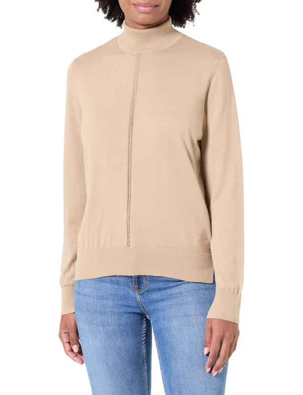 BOSS Women's C_Faghettini Knitted_Sweater, Rust/Copper, XL