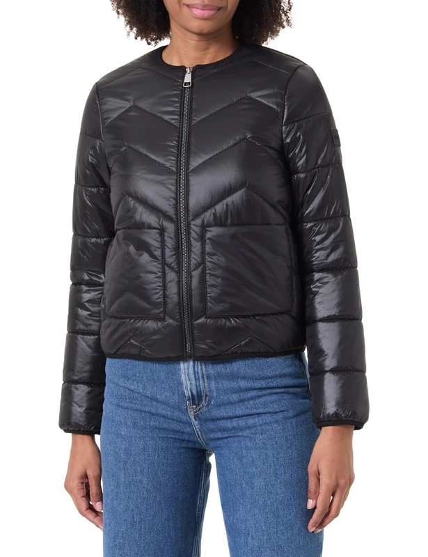 BOSS Women's C_palatti Outerwear Jacket, Black, 22