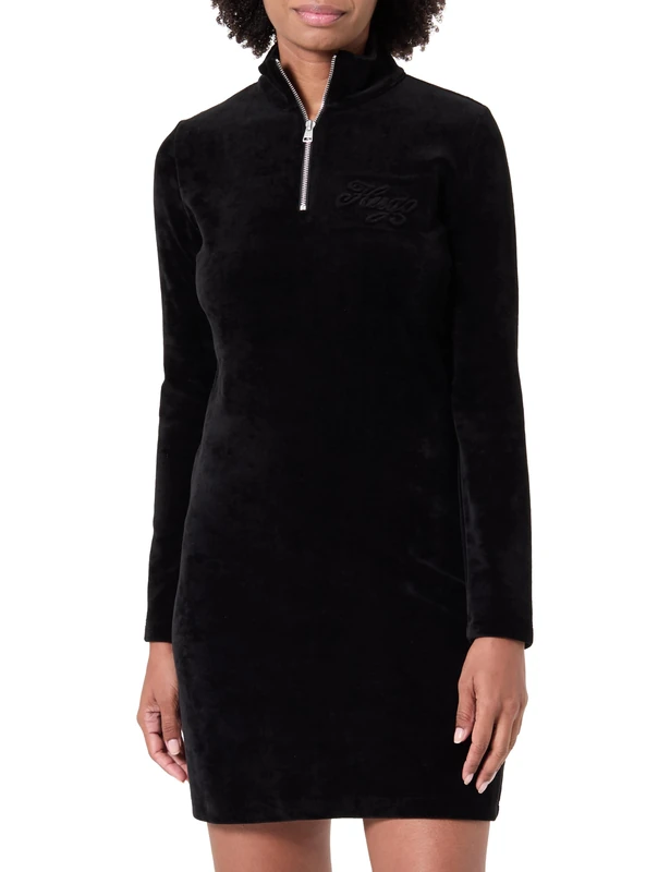 Hugo Women's Napensio_b Jersey Dress, Black, XXL