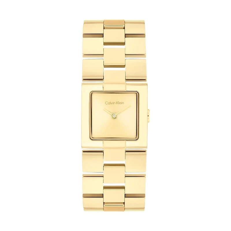 Calvin Klein Two Hand Quartz Movement Watch for Women CK Meridian Collection with Gold Colored Stainless Steel Bracelet - 25100089