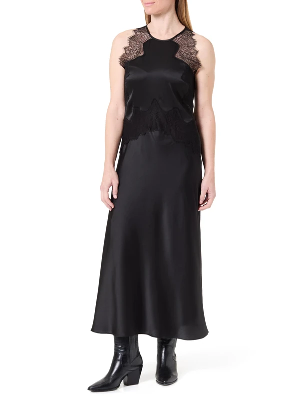 BOSS Women's C_Dlace Dress, Black, 36