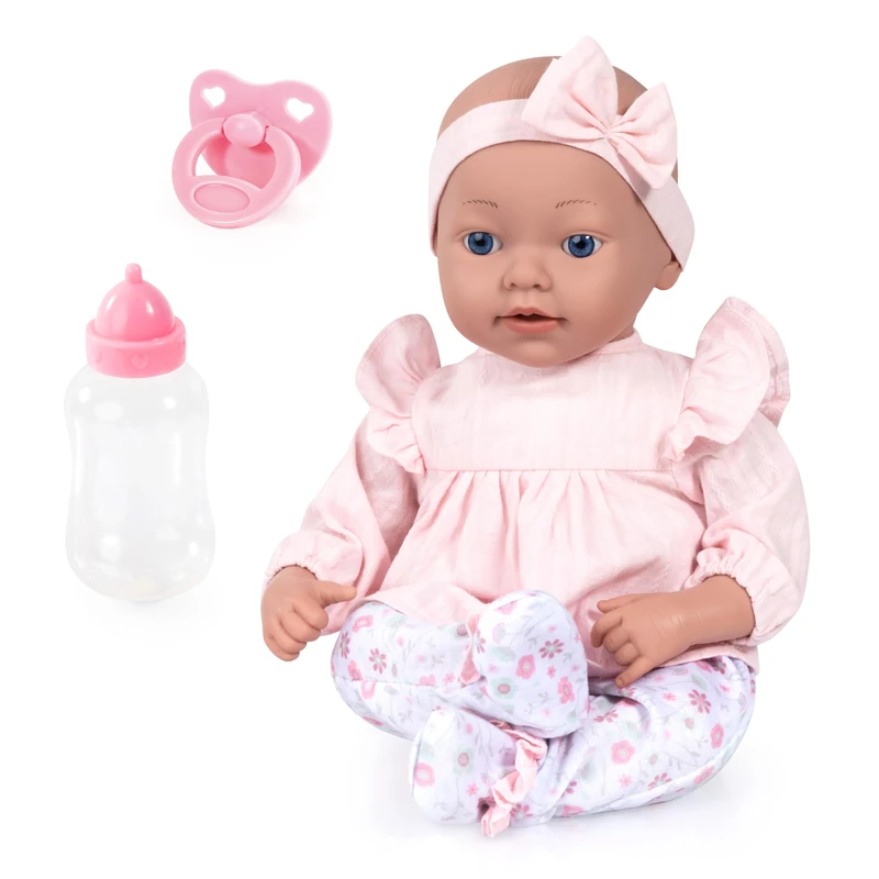 Bayer Design 93827AE Reborn baby doll, realistic, lifelike, new born, dummy, bottle, 38 cm