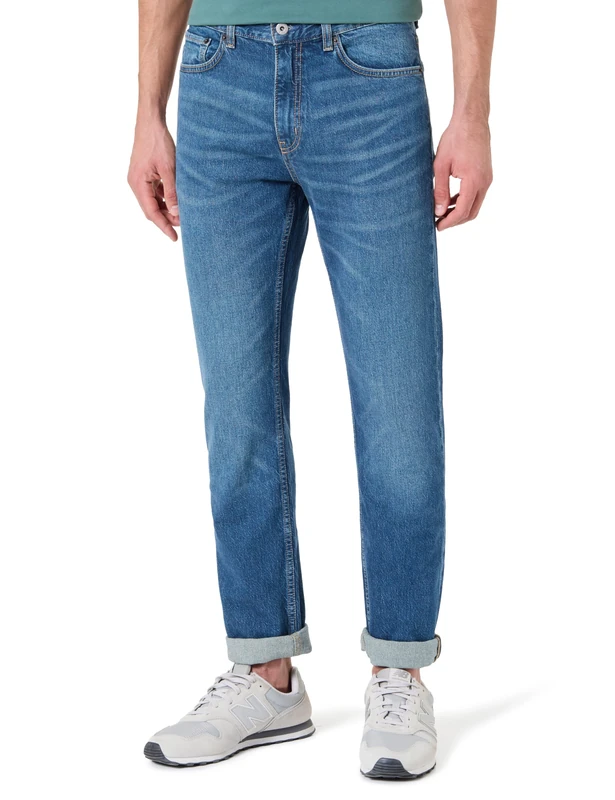 Hugo Men's Ash Jeans Trousers, Medium Blue, 35 W/30 L