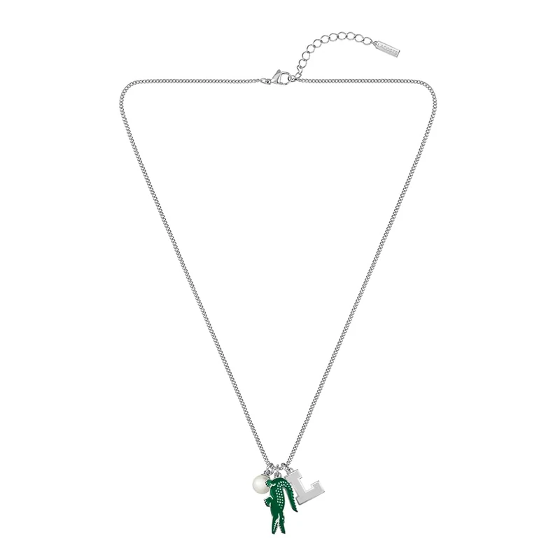 Lacoste For Men and Women UMPIRE Collection Pendant Necklace with Different Charms in Stainless Steel - 2040453