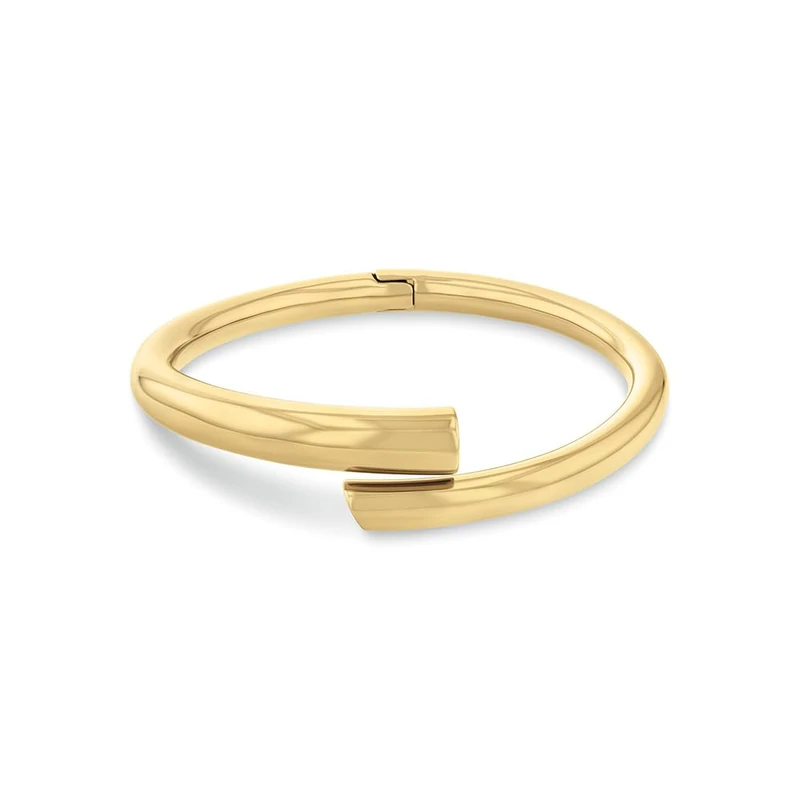 Calvin Klein Women's CK SPIRAL Collection Bangle Bracelet in Yellow Gold - 35000763