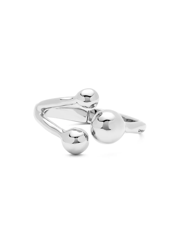 UNO DE 50 Bracelet Rigid with Tres Bolas in Alloy of Metal Plated in Silver of Sterling - Min Perimeter 15,7 - Image 1