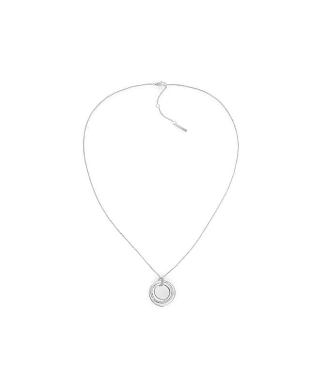 Calvin Klein Women's CK SPIRAL Collection Pendant Necklace in Stainless Steel with a Charm - 35000760