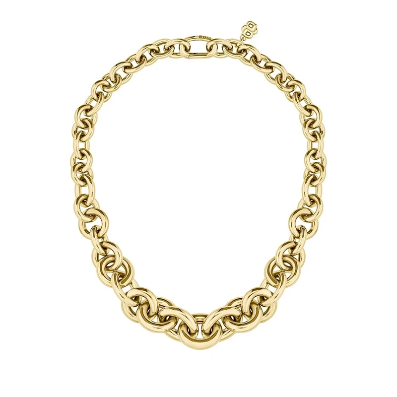 BOSS Jewelry Women's LIVE STATEMENT Collection Chain Necklace in Yellow Gold - 1580734