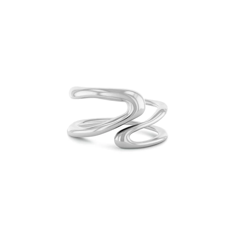 Calvin Klein Women's CK STATEMENT LINKS Collection Open Ring in Stainless Steel - 35000751E