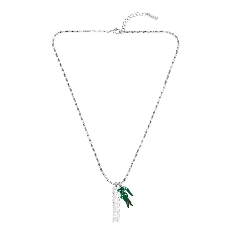 Lacoste For Men and Women UMPIRE Collection Pendant Necklace with Different Charms in Stainless Steel - 2040487