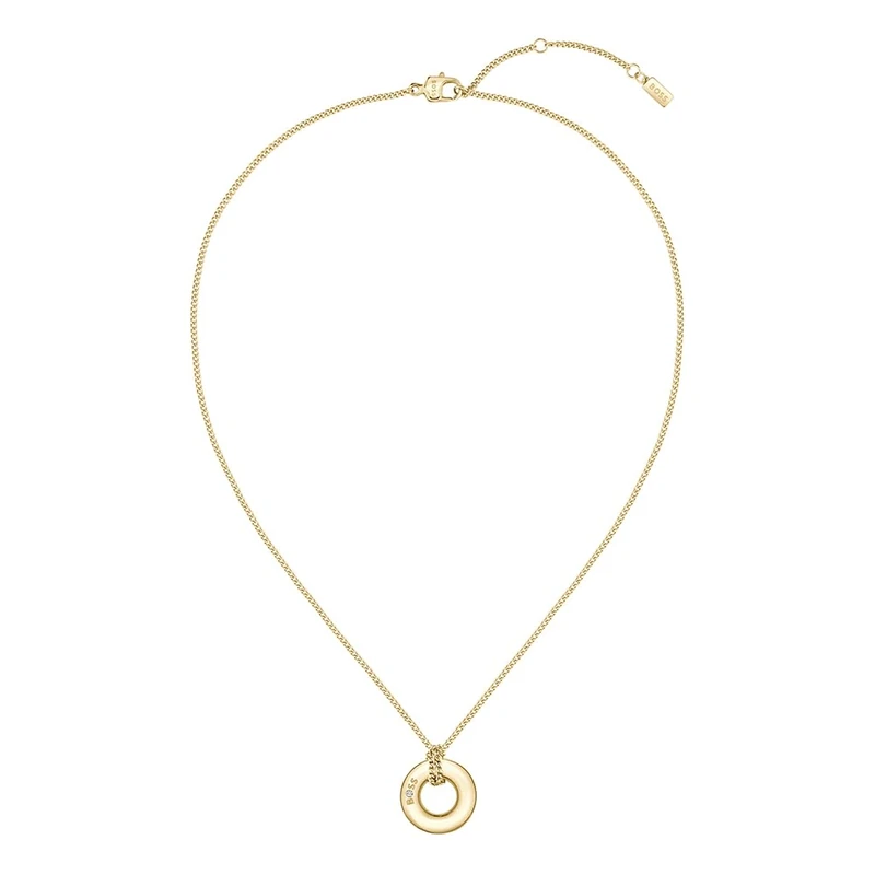 BOSS Jewelry Women's LIVE Collection Necklace in Yellow Gold with a Charm - 1580684
