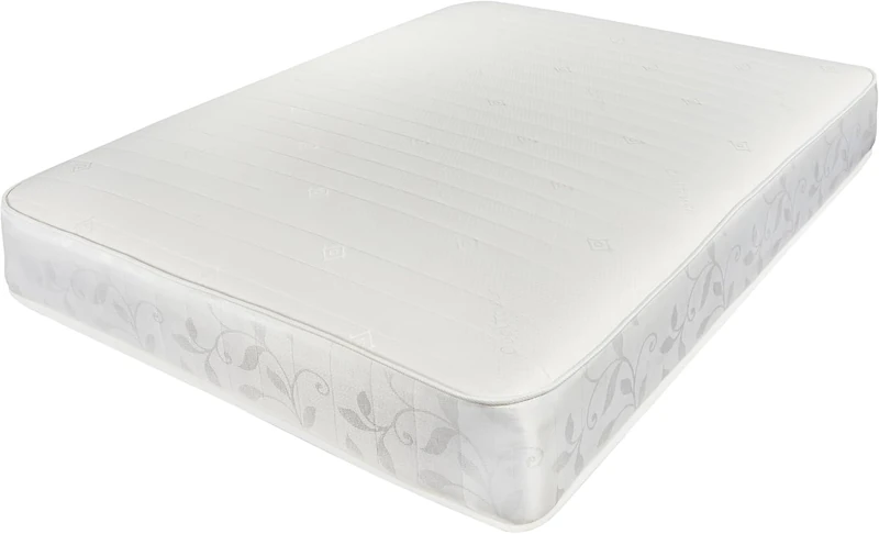 Divan Beds Deals Cool Blue Spring Mattress, Deep 9 Inch Medium Firm Rolled Mattress (3FT Single)