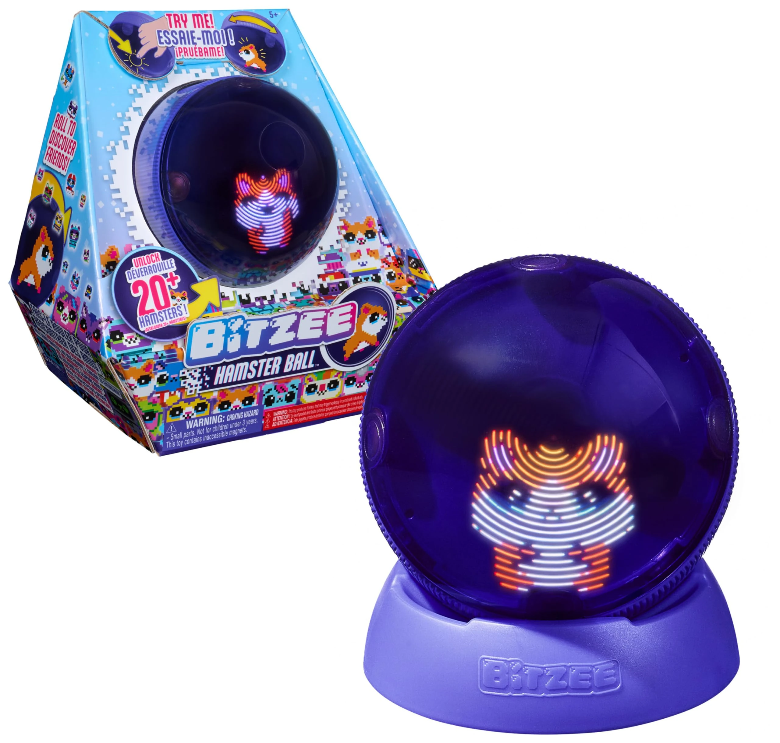 Bitzee, Hamster Ball Interactive Toy, Rolls and Reacts to Touch, Digital Pet Kids Toys for Girls and Boys Ages 5 and up