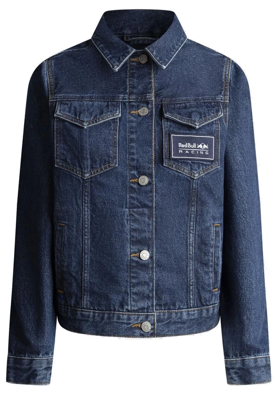 Red Bull Racing X Pepe Jeans Women's Classic Denim Jacket, Blue (Denim-R07), XXL
