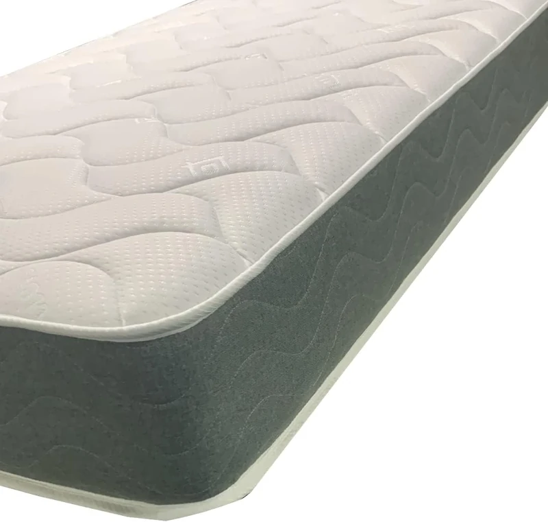 Divan Beds Deals - 4FT Small Double Comfort Mattress | 6.5" Deep Medium Soft Spring & Memory Foam Layer with Airflow Grey Border Design