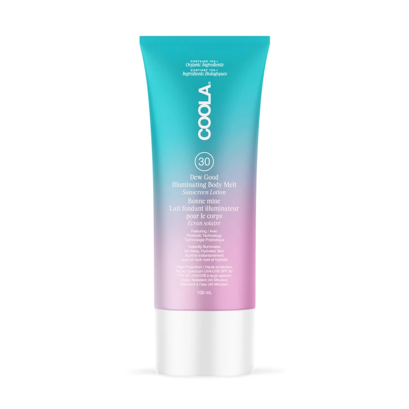COOLA Dew Good Illuminating Body Melt Sunscreen Lotion SPF 30 (100 ml)