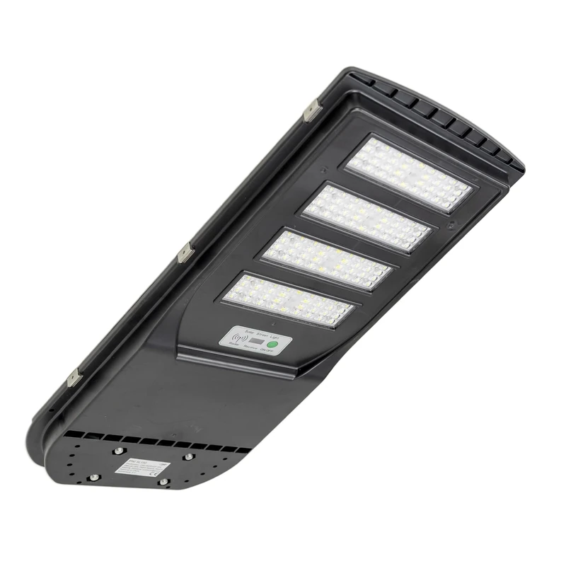 PNI SL130 20W Street Light Lamp, with Built-in 20W Solar Panel, 6500K, 2900lm, 4 x Built-in 20Ah Battery, Microwave Motion Sensor, Black