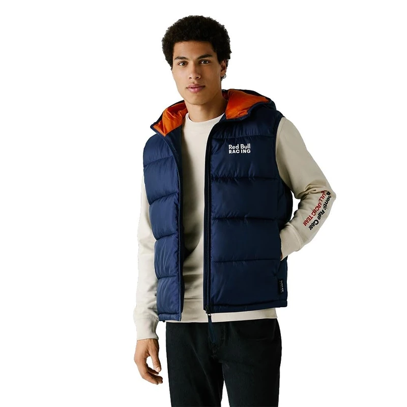 Red Bull Racing X Pepe Jeans Men's Micro Ripstop Gilet Jacket, Blue (Eton Blue), M