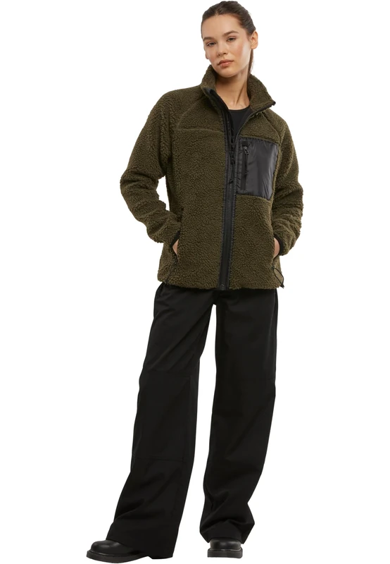 Brandit Women's Teddy Fleece Jacket 15Y Limited Edition Olive Size XL, olive, XL