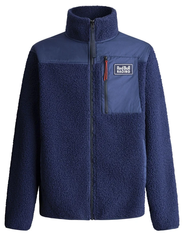 Red Bull Racing X Pepe Jeans Men's Sherpa Fleece Hybrid Knitwear, Blue (Eton Blue), S