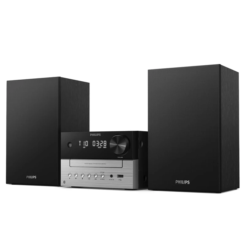 Philips TAM3505M2/12 Mini Hi-Fi System with CD, FM/DAB/DAB+ Radio, Bluetooth & Remote Control – Black