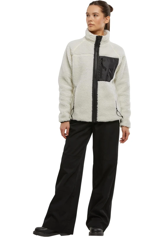 Brandit Women's Teddyfleece Jacket Hood 15y. Limited Edition, White, 3XL