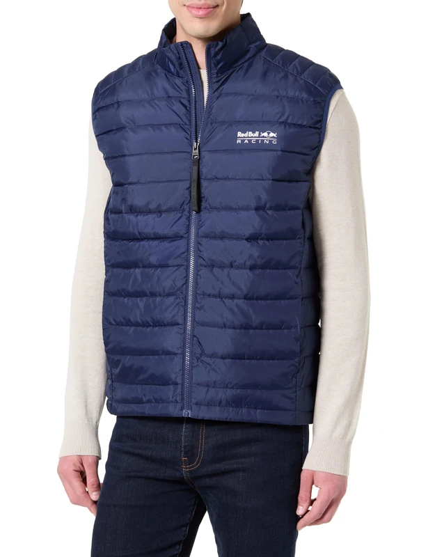 Red Bull Racing X Pepe Jeans Men's Lightweight Gilet Jacket, Blue (Eton Blue), M - Image 1