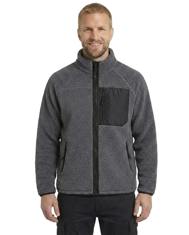 Brandit Men's Teddyfleece Jacket 15y. Limited Edition, Anthracite, 7XL