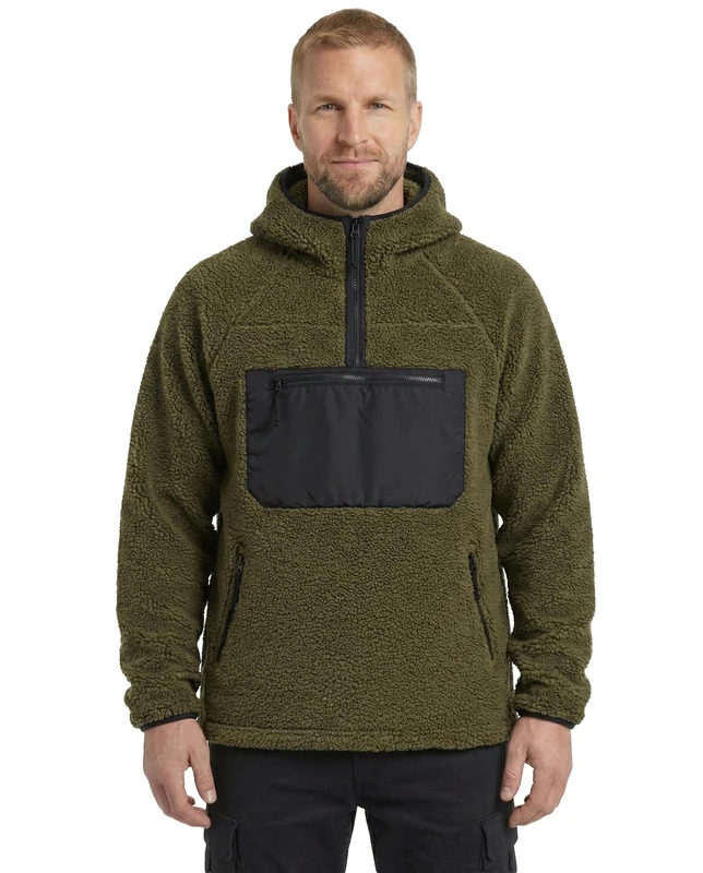 Brandit Teddyfleece Work Pullover 15y Limited Edition, Olive, 5XL Men, Olive, 5XL