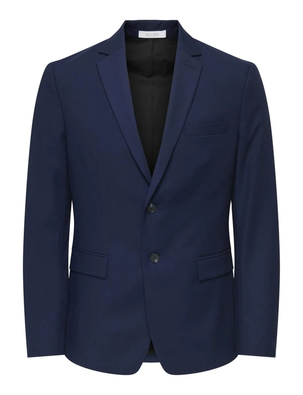 Only & Sons Onskyle Super Slim 550 Fit Blazer Frml, Medieval Blue, 50 Men, Medieval Blue, 38