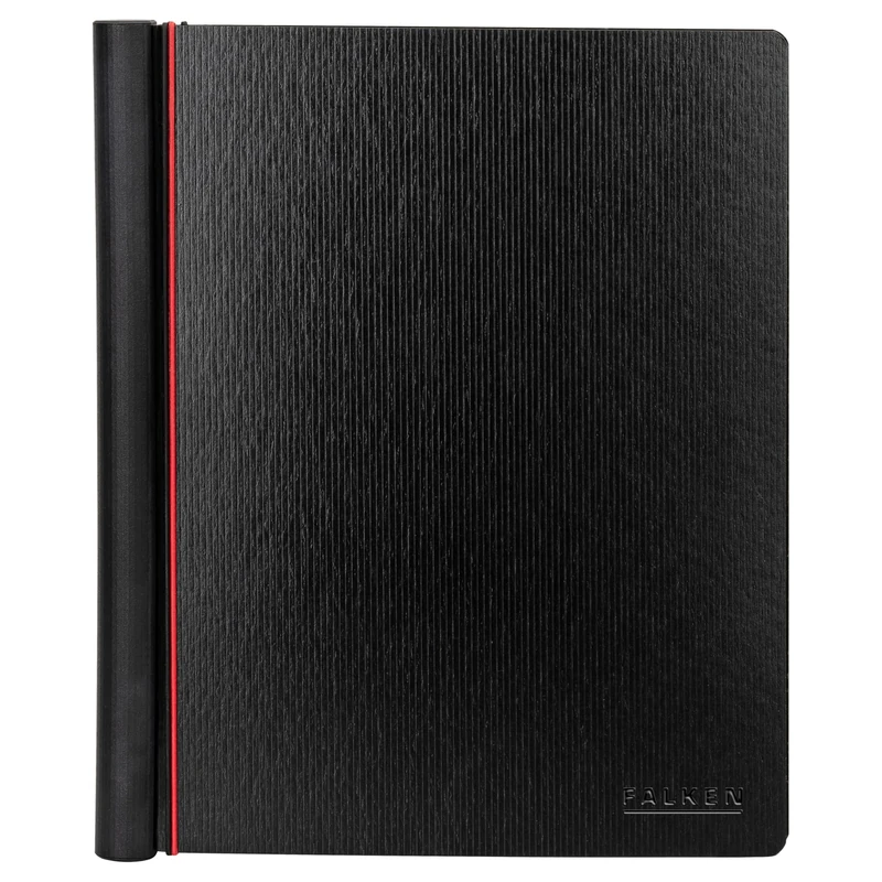 Original Falken Gloria Chorus Folders with Ergonomic Handle Extremely Light Made of High-Quality Cardboard with Elegant Embossing Ring Mechanism 4 Elastic Straps 2 Transparent Pockets Inside DIN A4 - Image 1