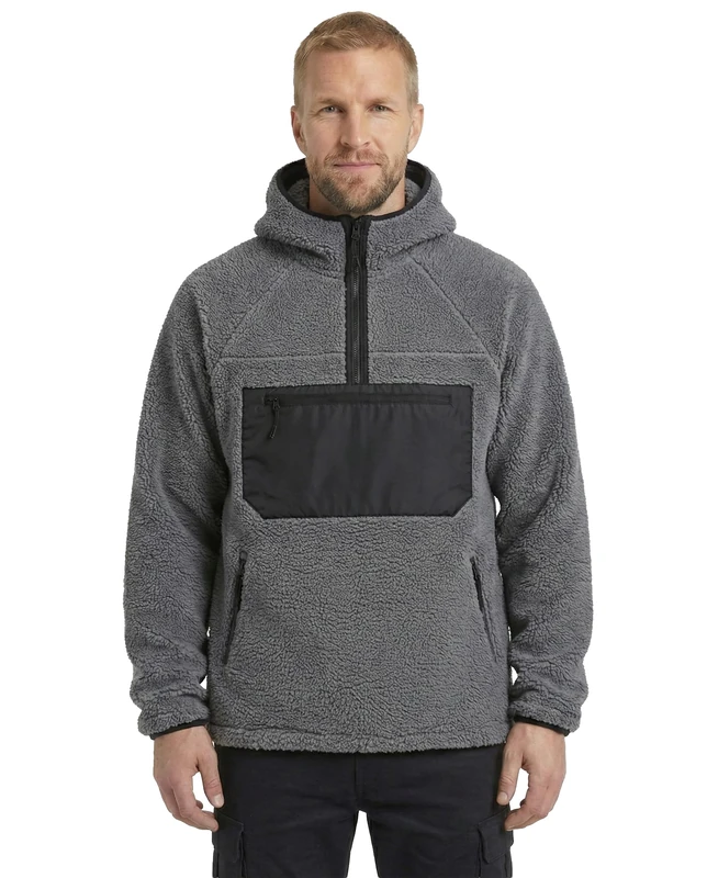 Brandit Men's Teddyfleece Work Pullover 15y. Limited Edition Sweater, Anthracite, 3XL - Image 1