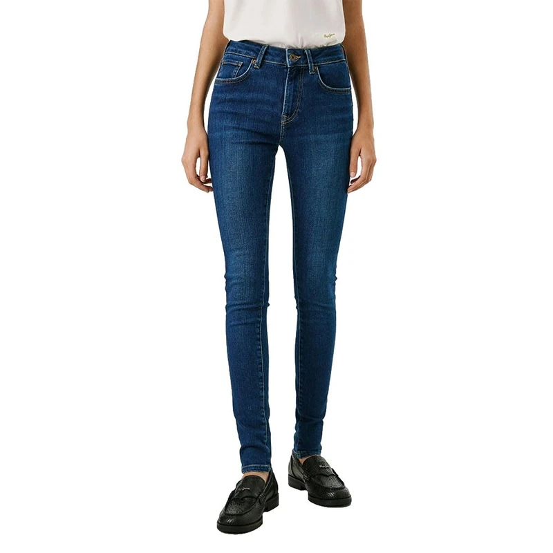 Pepe Jeans Women's Skinny Jeans MW Regent, Blue (Denim-5AB), 25W x 32L